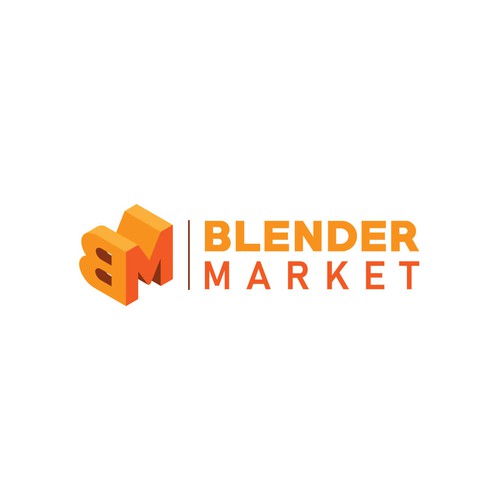 Blender Market logo design