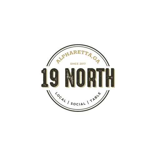 Logo for an American Casual themed restaurant