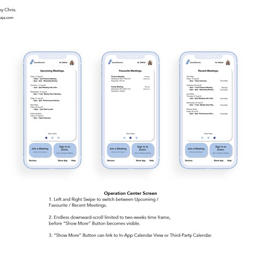 App Design for ZoomRemote