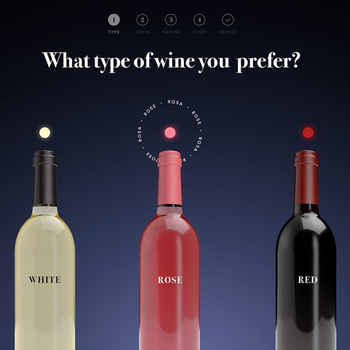 Website design for wine selection