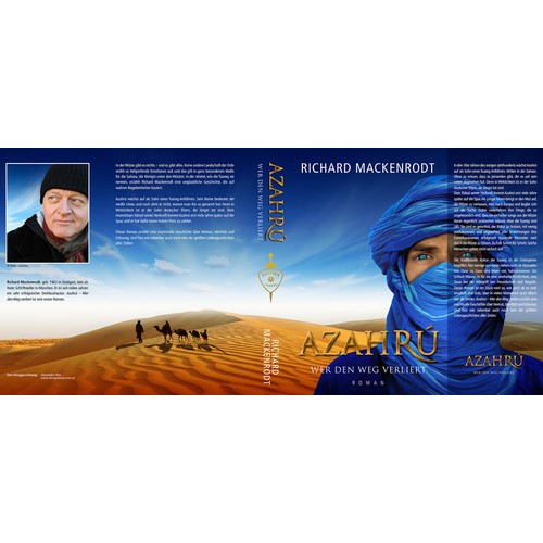 Create a book cover for an outstanding, breathtaking novel that takes place in the Sahara desert!