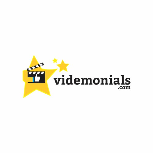 Clapper logo concept for VideMonials