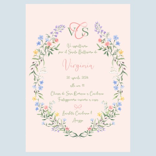 Watercolor invitation