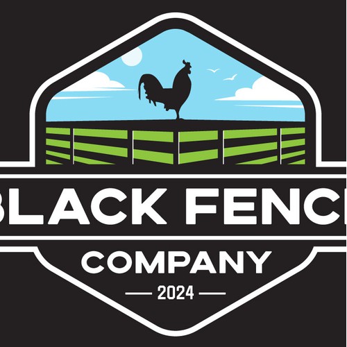 Black Fence Company Logo