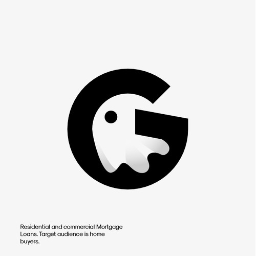 G letter with A ghost