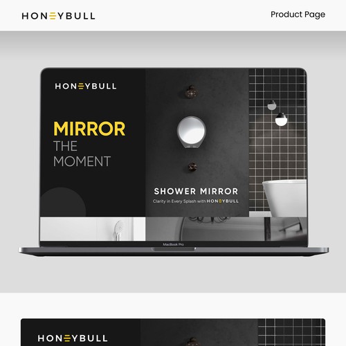 Premium Landing Page Design for Shower Mirror