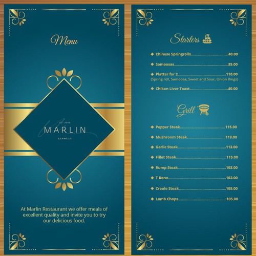 Restaurant Menu