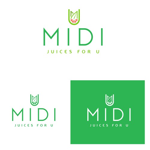 Midi juices for U logo