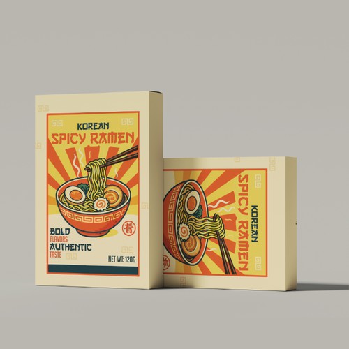 Bold Packaging Design - Ramen Packaging Design
