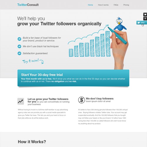 New website design wanted for Twitter Consult