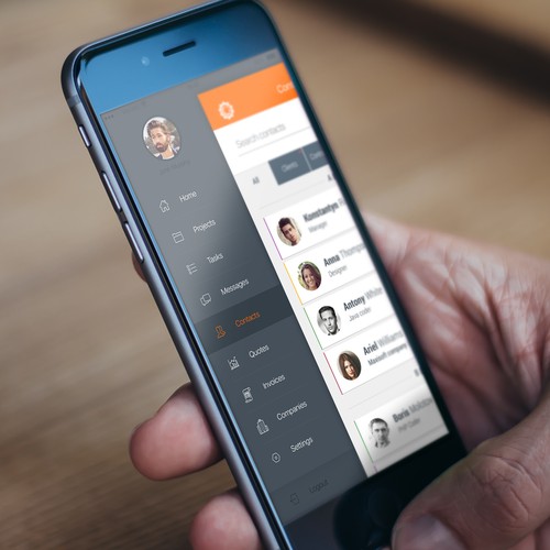 ProWorkflow mobile app design