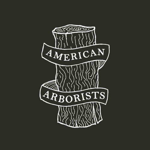 Hand drawn logo for a tree care company