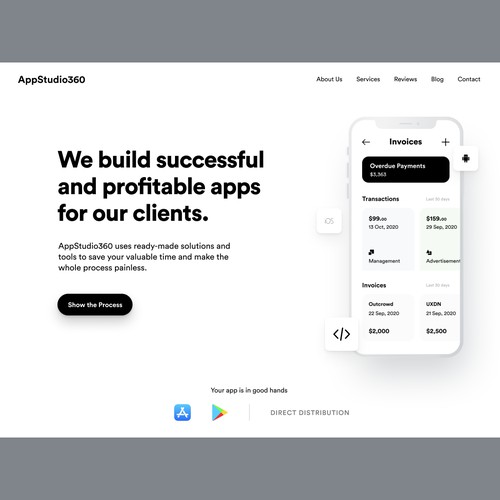 AppStudio360 - Header