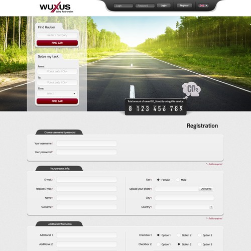 Webdesign for Wuxus