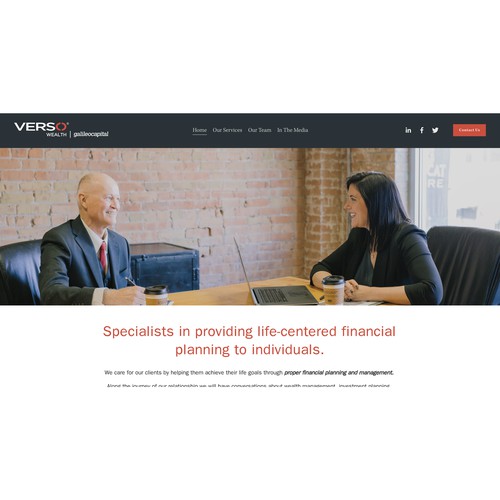 Verso Wealth Management Website