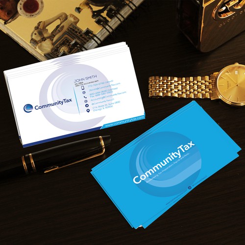 Business card for Community Tax