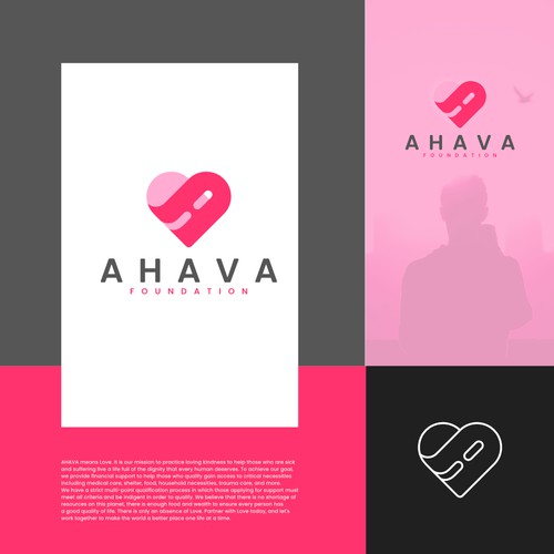 Ahava love-pink for social logo