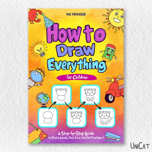 Fun and Colorful Children’s Book Cover — How to Draw Everything