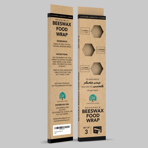 Package design Beeswax Food Wrap
