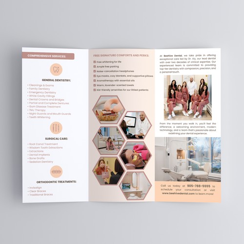 BEEHIVE Trifold Flyer Design