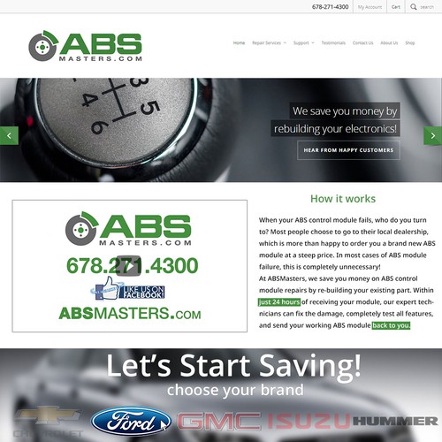 Landing Page ABS Masters