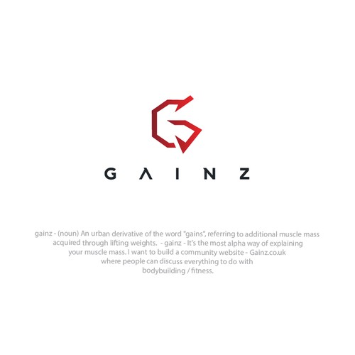 Gainz - bodybuilding / fitness - logo