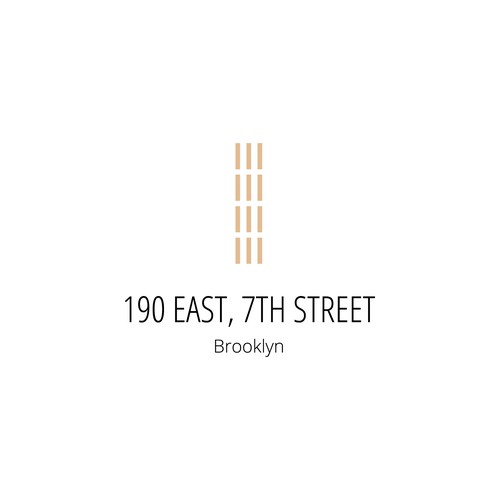 Minimalist logo concept for real estate