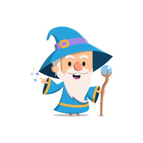 wizard mascot design