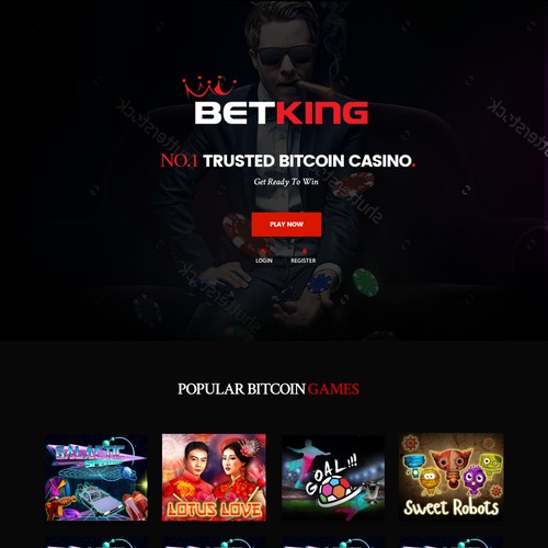 BETKING online casino homepage.