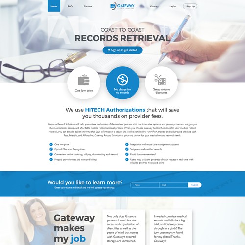 Medical record keeping website