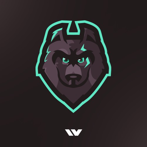 Awaken Wolf Mascot Logo