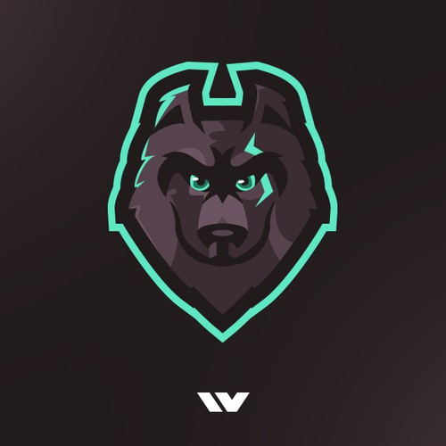Awaken Wolf Mascot Logo