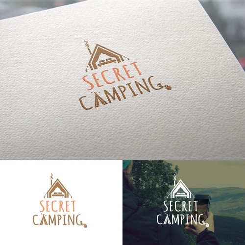 Logo design for a glamping business