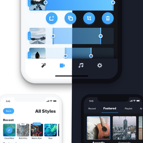 UI Design for Mobile Music/Video App