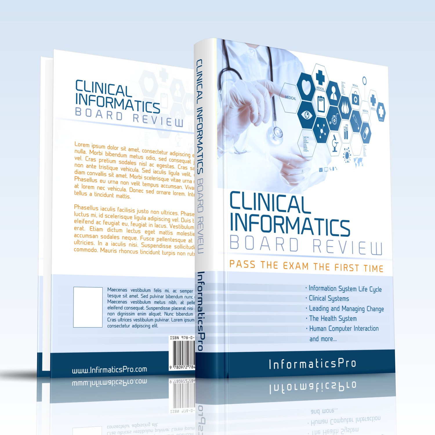 Cover Design for a Medical Information Technology Study Guide