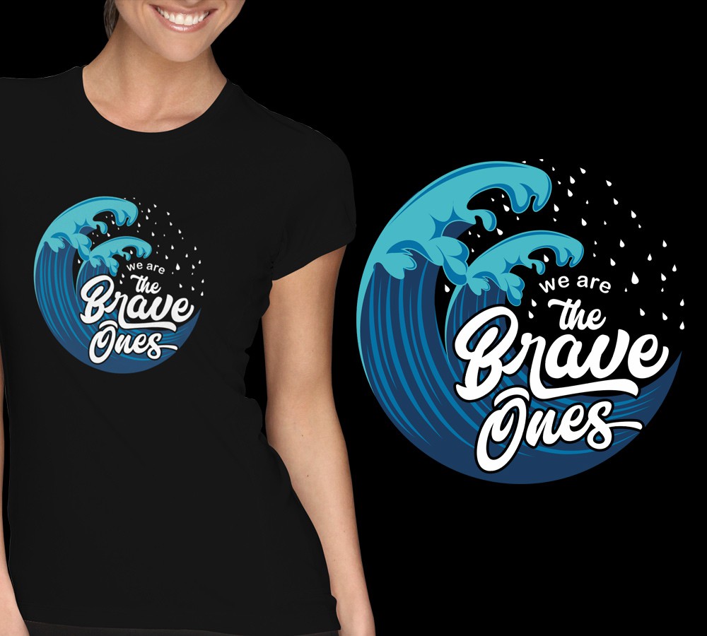 Health & Wellness branding t-shirt #wearethebraveōnes