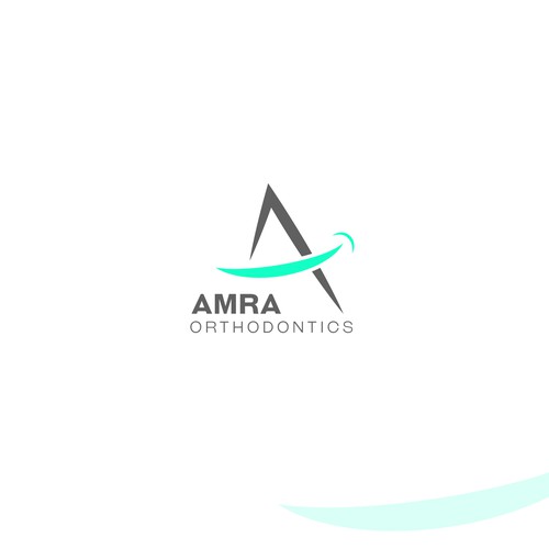 Minimalistic logo for an orthodontist.