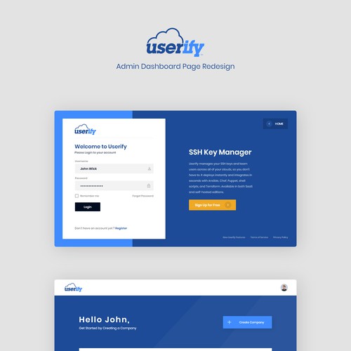 Userify Dashboard Redesign