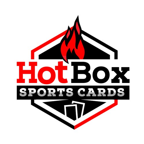 Modern logo for sports cards company