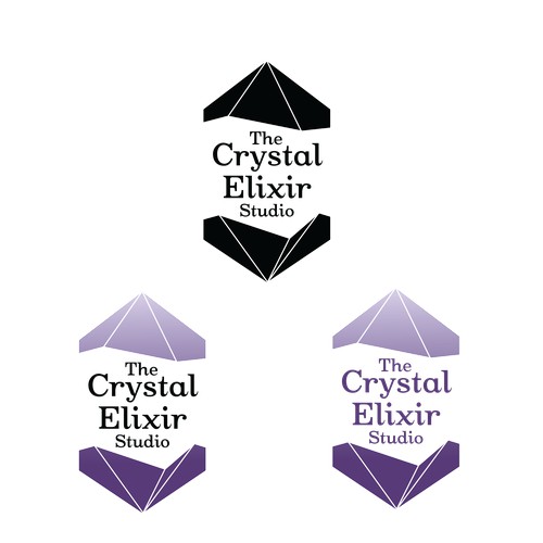 Crystal-Inspired logo for metaphysical store
