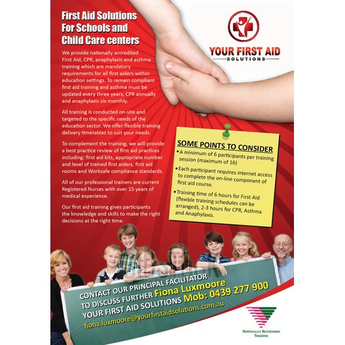 Design a Flyer for First Aid Solutions