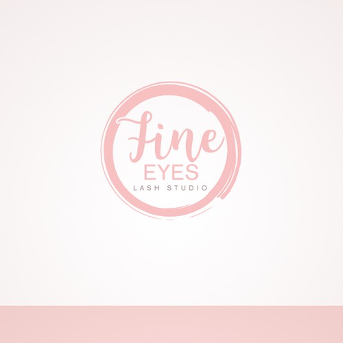 Elegant & feminine logo design for lash studio