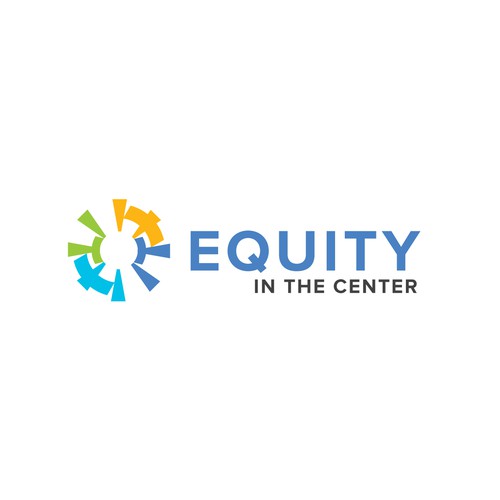 Colorful logo design for racial equality non profit