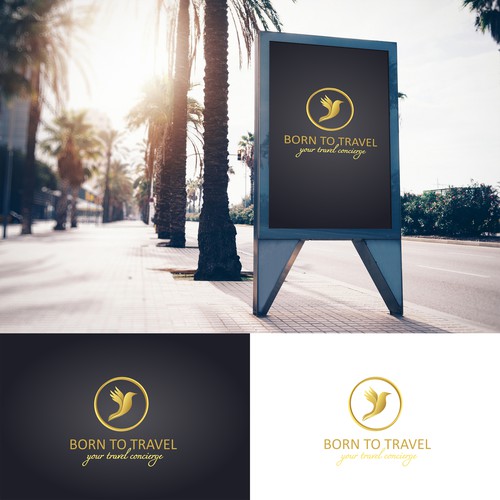 Logo concept for a travel agency