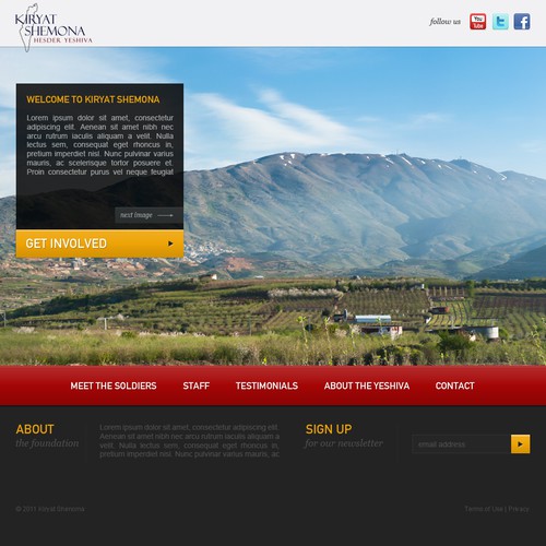 Help Kiryat Shemona Foundation with a new website design