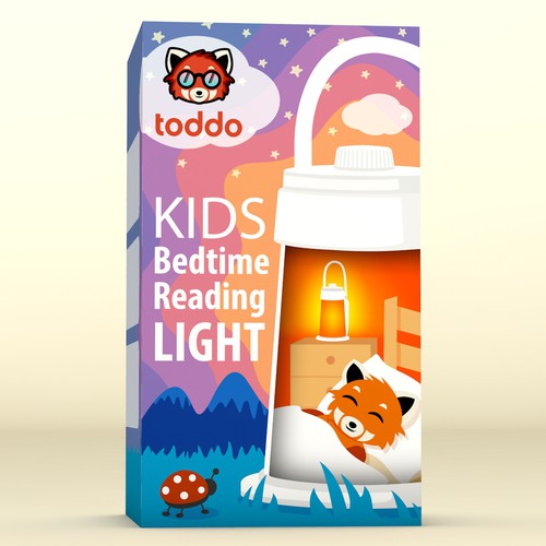 Unique illustrated design for kids bedtime product