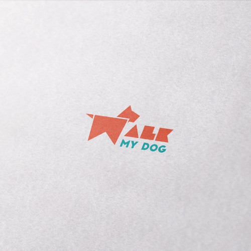 Modern, Minimalist Logo for WalkMyDog.com