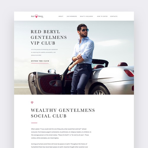 Red Beryl Luxury Website