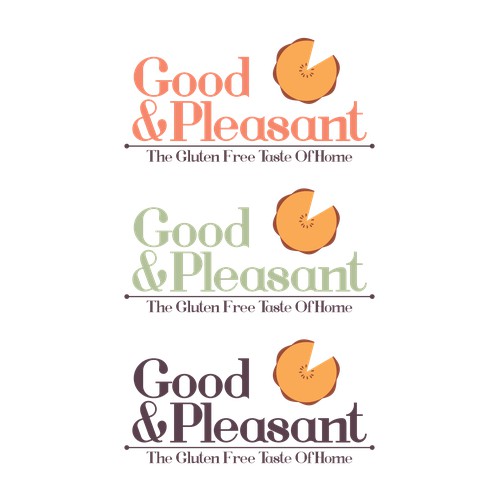Good & Pleasant: new logo for emerging brand of gluten free pies
