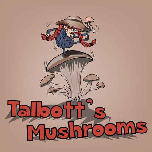 Gourmet Mushroom Business Logo